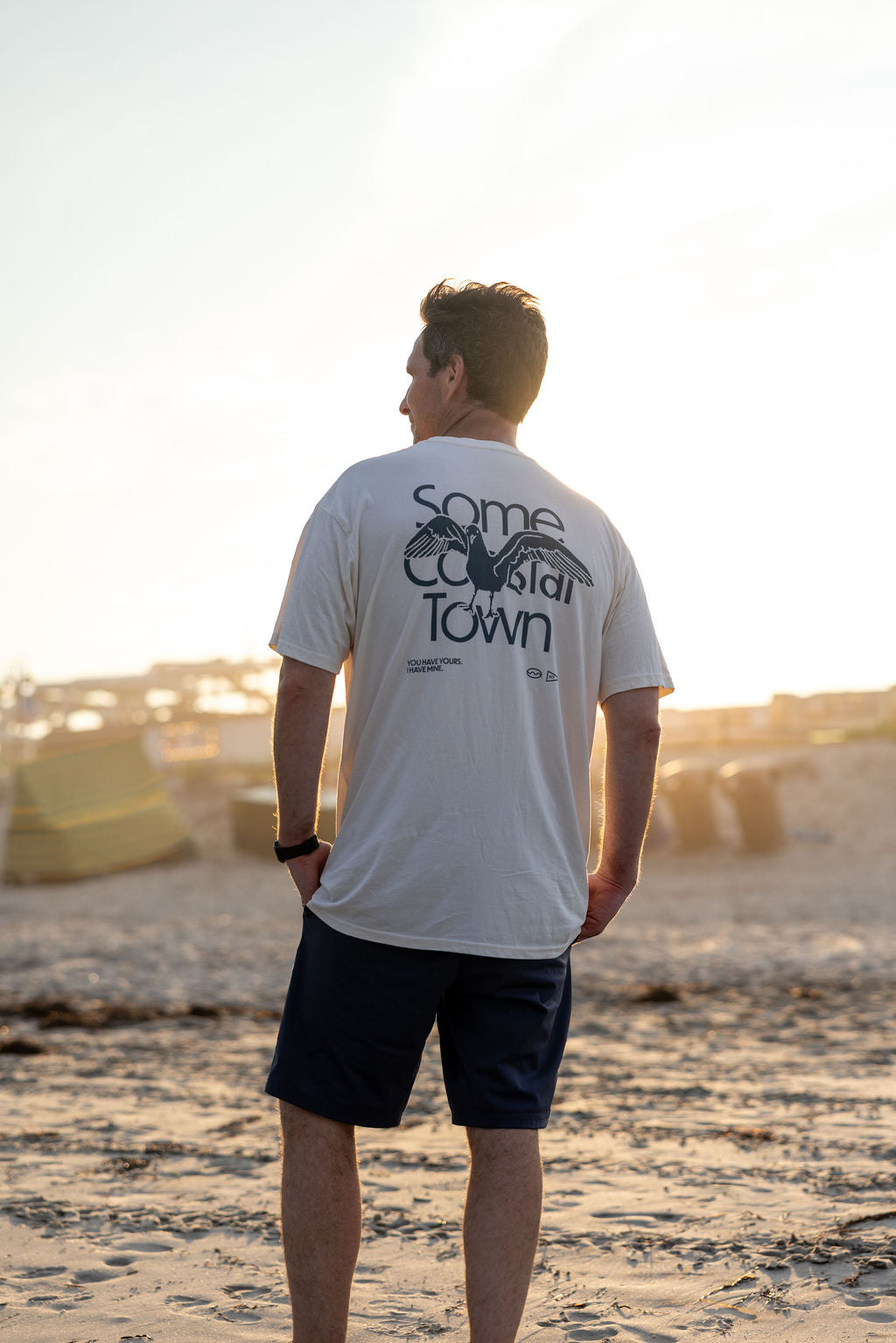 Seagull in the Way 100% Combed Cotton Graphic Tee