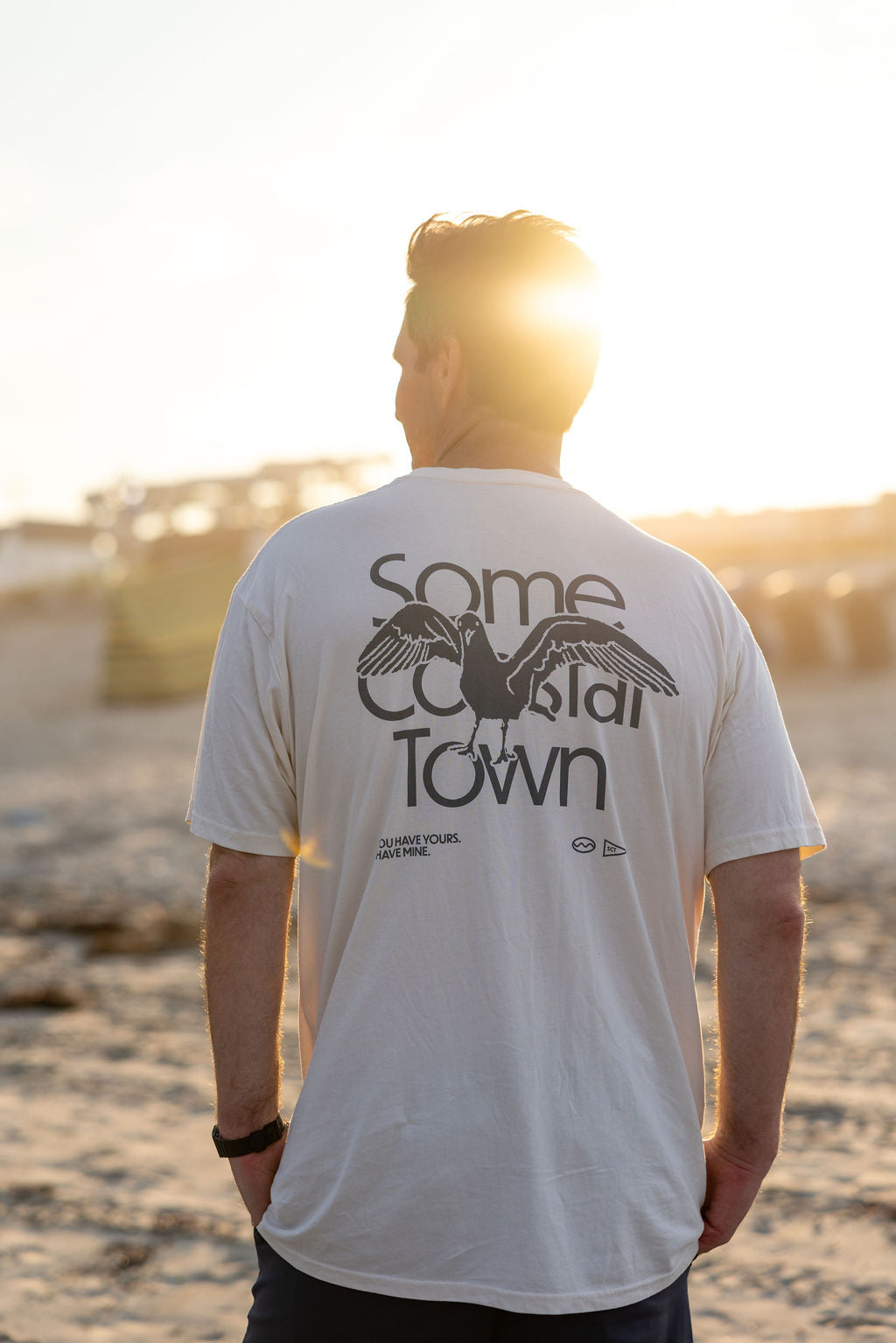 Seagull in the Way 100% Combed Cotton Graphic Tee