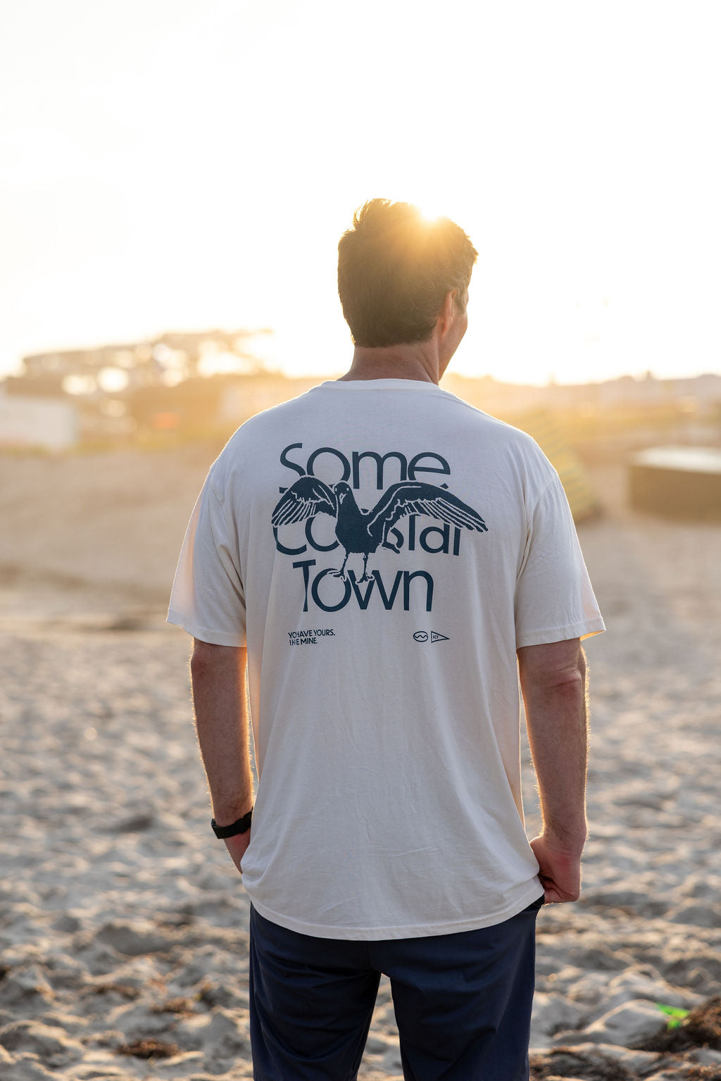 Seagull in the Way 100% Combed Cotton Graphic Tee
