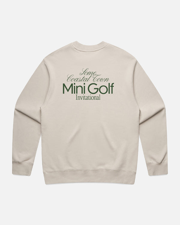 Mini Golf Invitational Embroidered Fleece Crewneck Sweatshirt