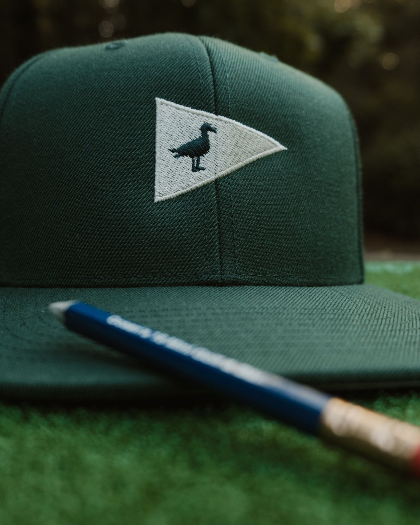 Mini Golf Invitational Structured Snapback Hat - Forest Green
