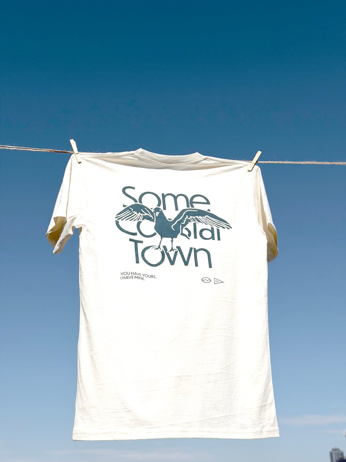 Seagull in the Way 100 percent combed cotton coastal graphic tee - product image 7