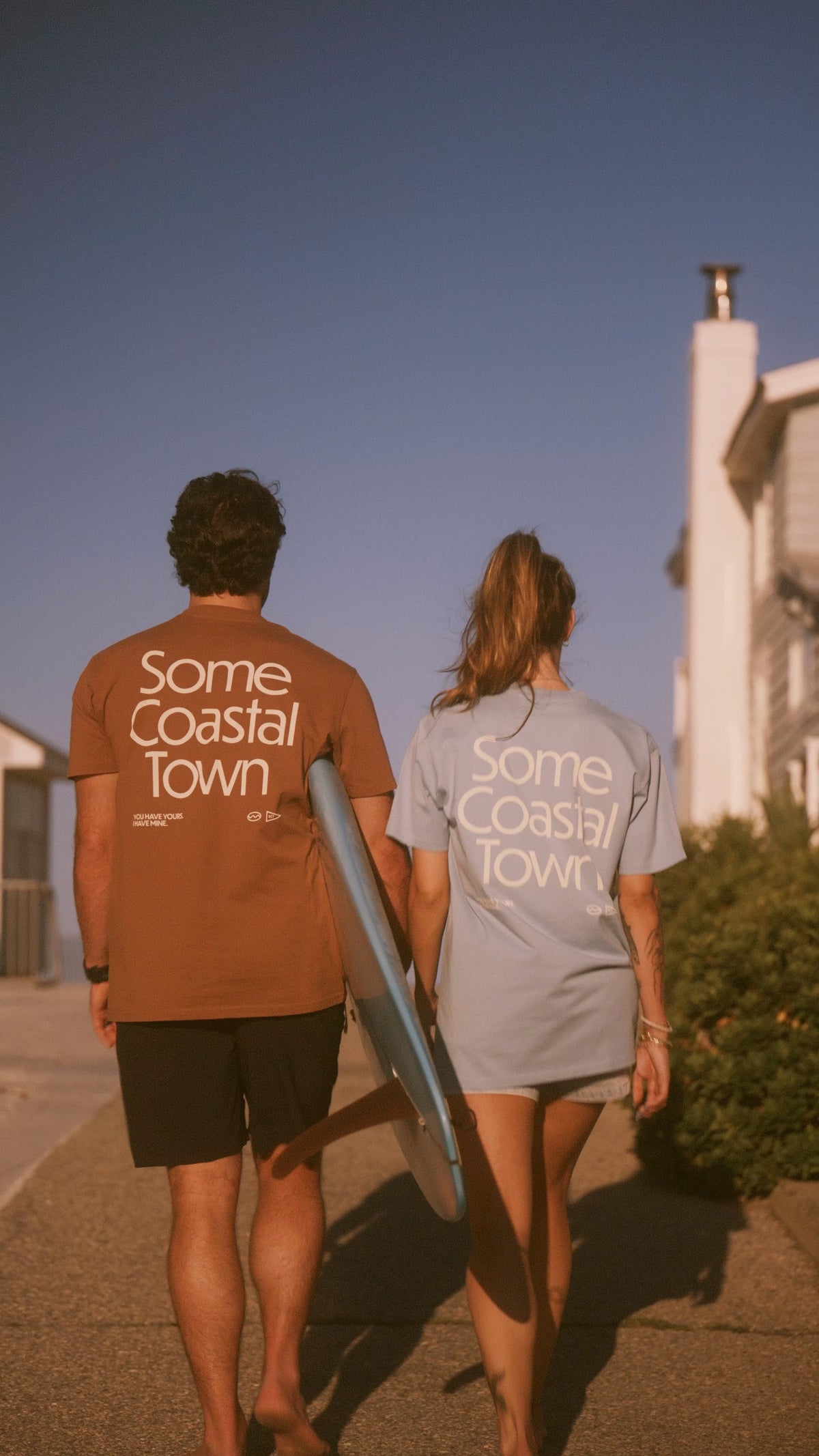 Some Coastal Town Classic Heavyweight Cotton Tee - Color Options