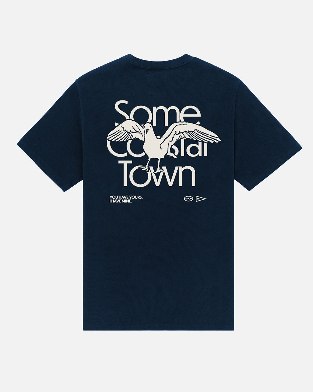Seagull in the Way 100 percent combed cotton coastal graphic tee - product image 5