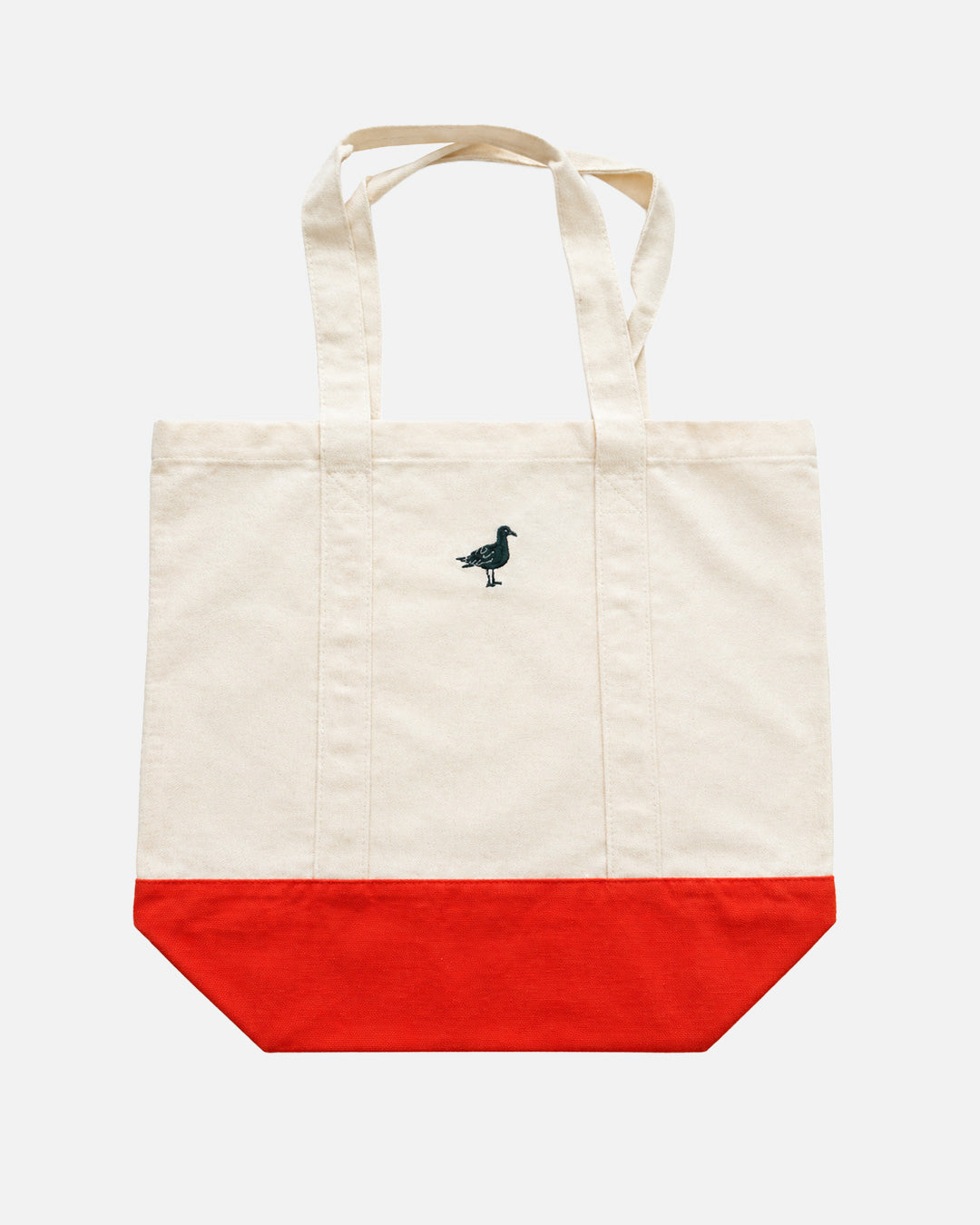 Beach Day 12 oz Canvas Tote Bag - Natural and Orange